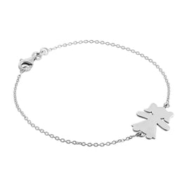 Sterling Silver Ragdoll Bracelet 7 Inches
