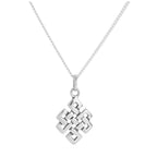 Sterling Silver Celtic Knot Pendant Necklace 16 - 24 Inches
