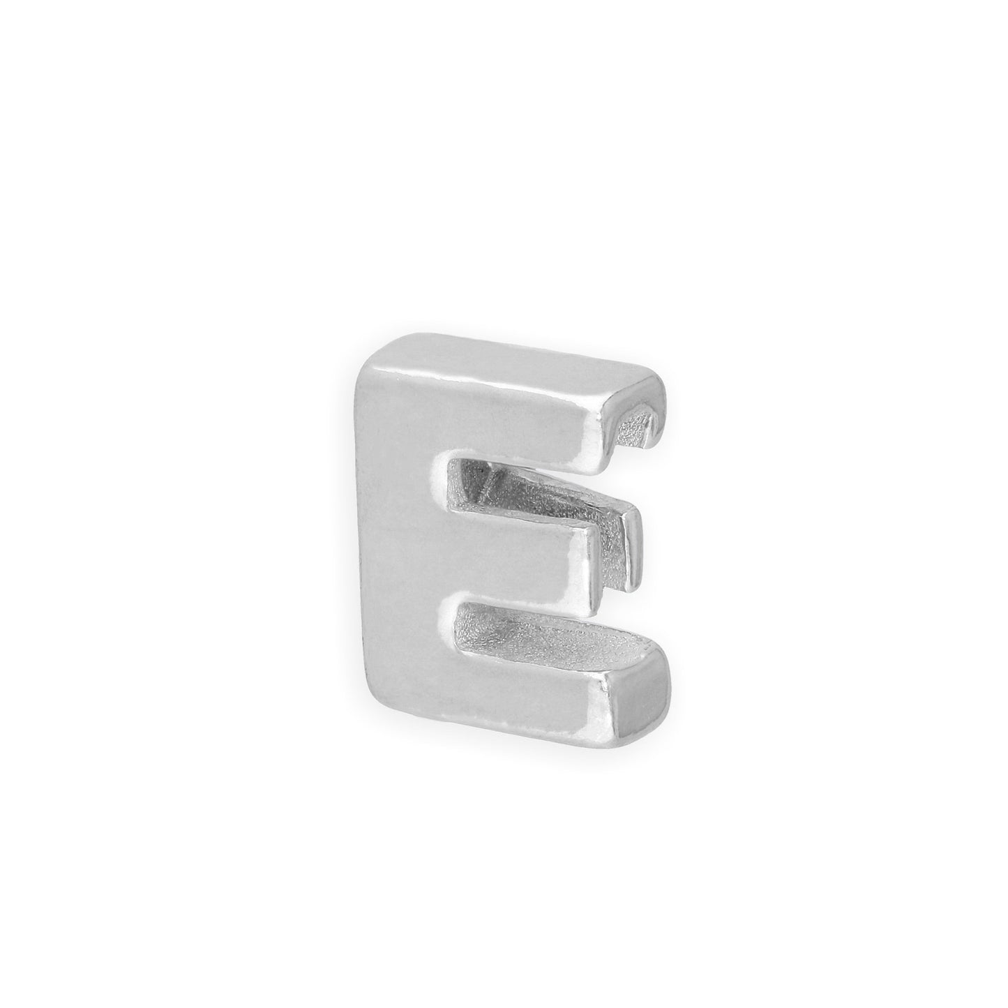 Sterling Silver Alphabet Letter Threader Bead A - Z