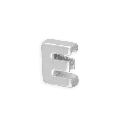 Sterling Silver Alphabet Letter Threader Bead A - Z
