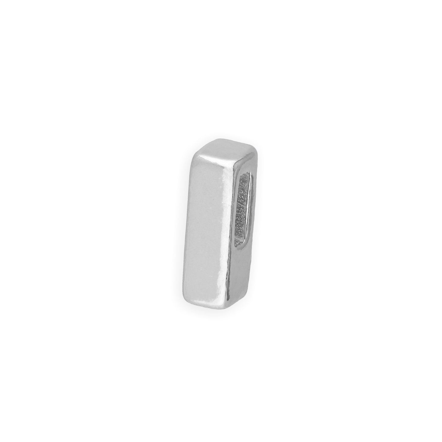 Sterling Silver Alphabet Letter Threader Bead A - Z