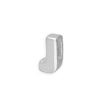 Sterling Silver Alphabet Letter Threader Bead A - Z