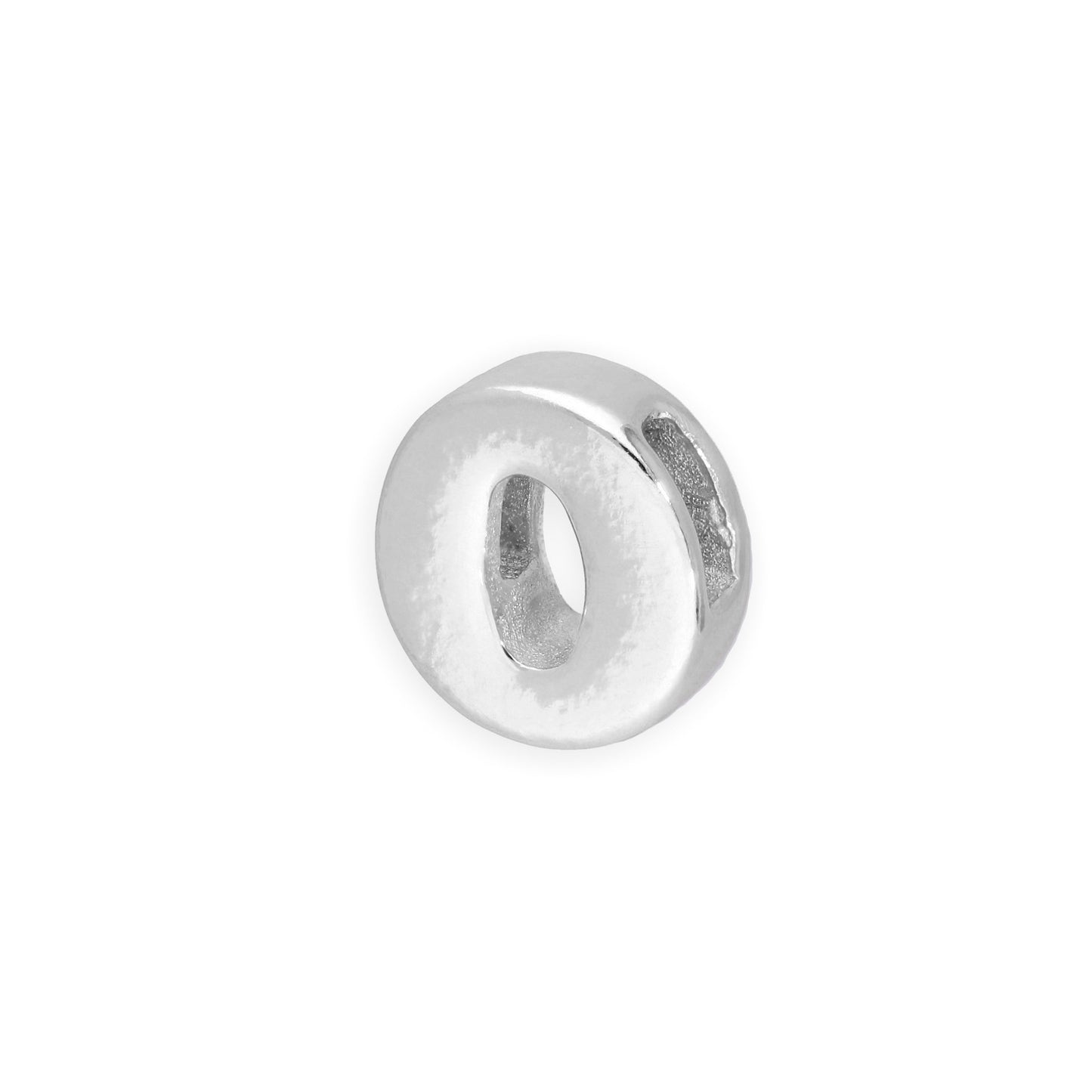 Sterling Silver Alphabet Letter Threader Bead A - Z