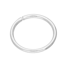 Single Sterling Silver Lightweight Sleeper 10mm Hoop Earring