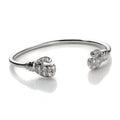 Sterling Silver Clear CZ Baby Boxing Glove Bangle