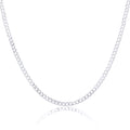 Sterling Silver Thick Curb Chain Bracelet & Necklace 16 - 22 Inches