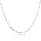 Sterling Silver Thick Curb Chain Bracelet & Necklace 16 - 22 Inches