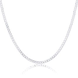 Sterling Silver Thick Curb Chain Bracelet & Necklace 16 - 22 Inches