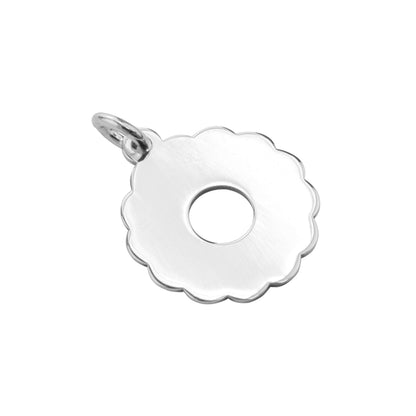 Personalised Sterling Silver Classic Biscuit Charm