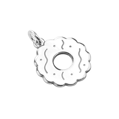Personalised Sterling Silver Classic Biscuit Charm