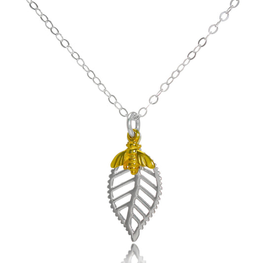 Abella Bee Necklace in Sterling Silver
