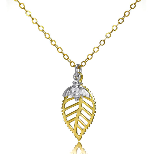 Abella Bee Necklace in Sterling Silver