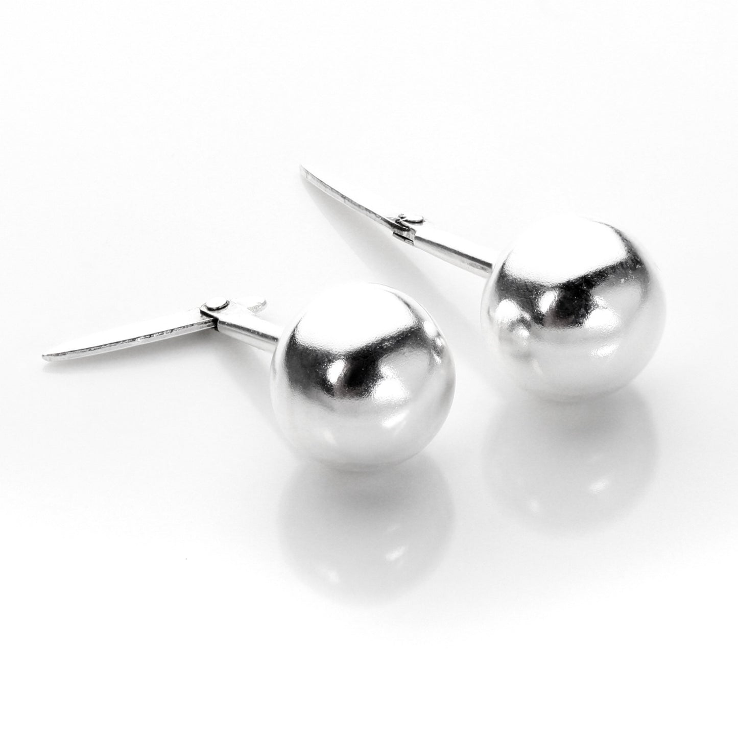 Andralok Sterling Silver Ball Stud Earrings