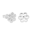 Sterling Silver Flower Stud Earrings