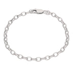 Sterling Silver Belcher Chain Charm Bracelet