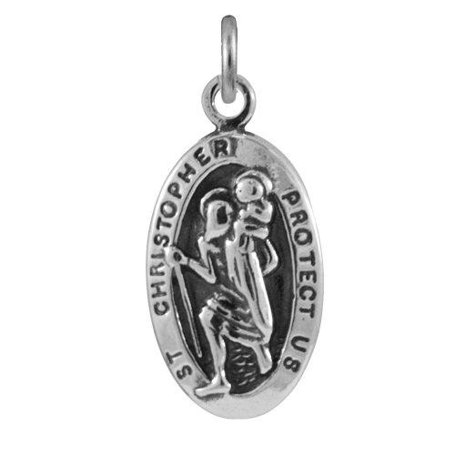 Sterling Silver St Christopher Charm