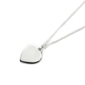 Sterling Silver Personalised Heart Necklace - 14 - 32 Inches