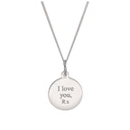 Personalised Sterling Silver St Christopher Necklace