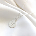 Personalised Sterling Silver St Christopher Necklace