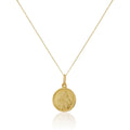 Personalised 9ct Gold St Christopher Necklace