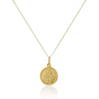 Personalised 9ct Gold St Christopher Necklace