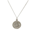 Personalised 9ct White Gold St Christopher Necklace