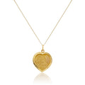 Personalised 9ct Gold St Christopher Heart Necklace - 16 - 18 Inches