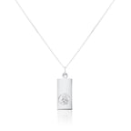 Sterling Silver Modern Saint Christopher Pendant - 14 - 32 Inches