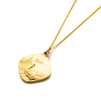 9ct Gold Medium Reversible Saint Christopher Pendant - 16 - 18 Inches