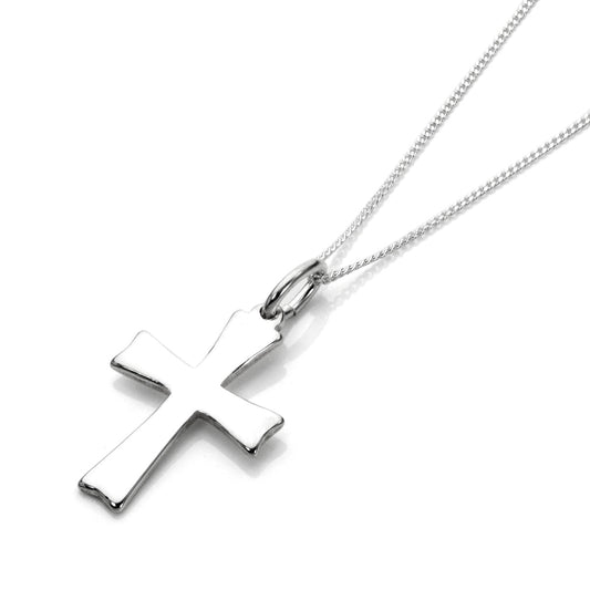 Sterling Silver Cross Necklace - 16 - 22 Inches