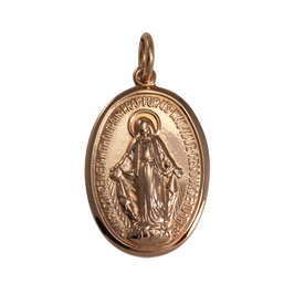 9ct Rose Gold Medal of the Immaculate Conception