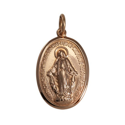 9ct Rose Gold Medal of the Immaculate Conception - jewellerybox