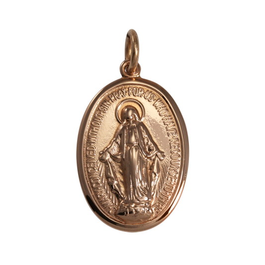 9ct Rose Gold Medal of the Immaculate Conception