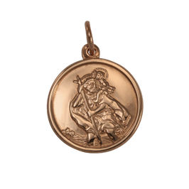 9ct Rose Gold St Christopher Pendant