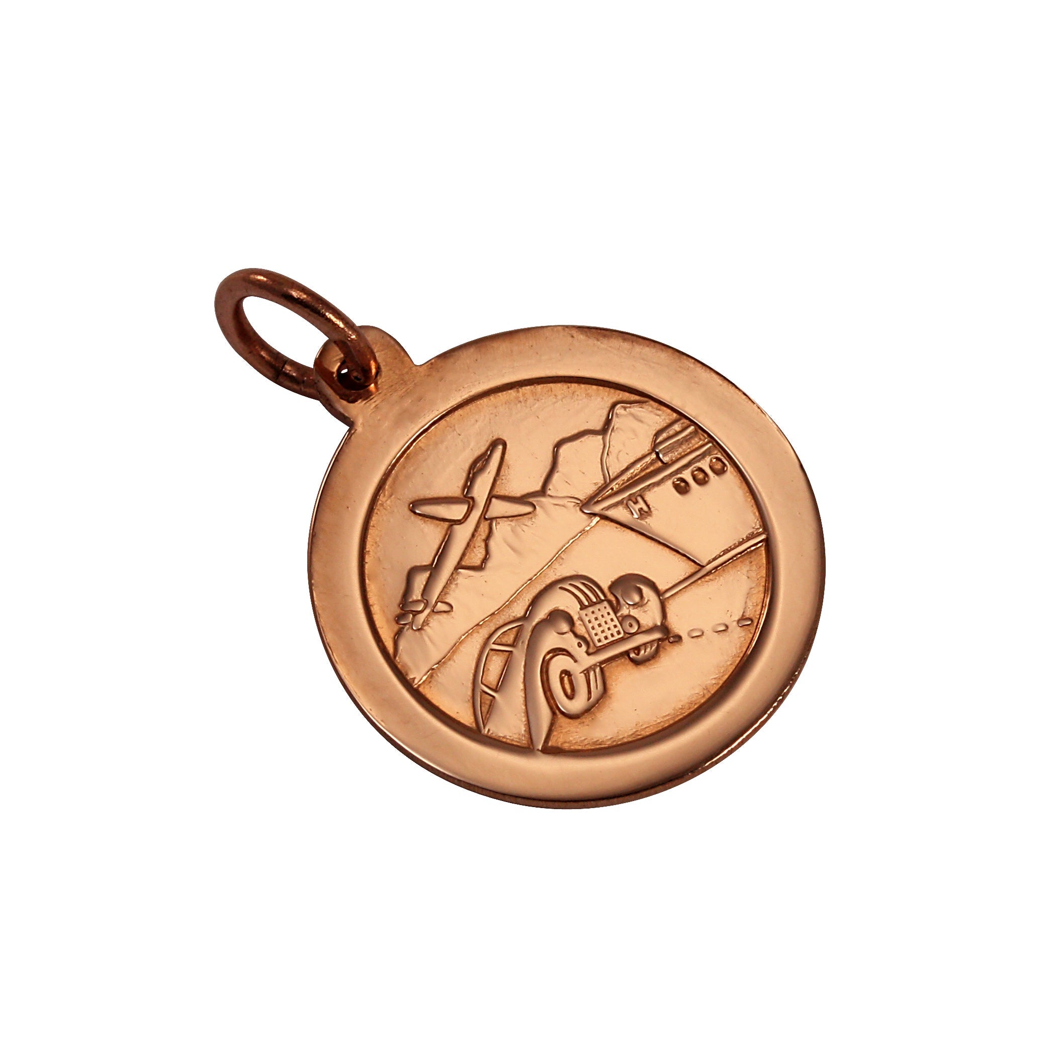 9ct Rose Gold St Christopher Pendant