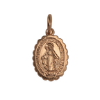 9ct Rose Gold St Mary Pendant