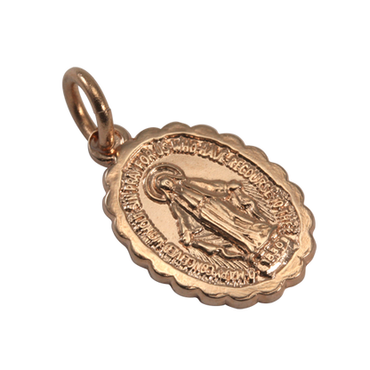 9ct Rose Gold St Mary Pendant