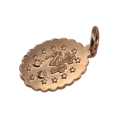 9ct Rose Gold St Mary Pendant