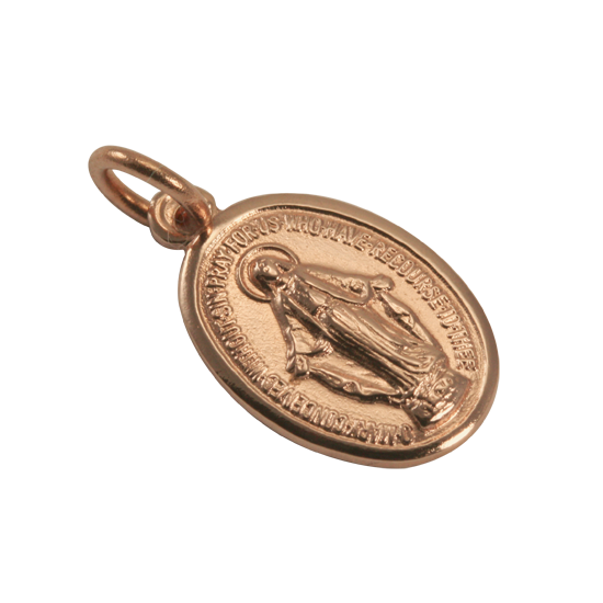9ct Rose Gold St Mary Pendant
