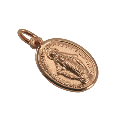 9ct Rose Gold St Mary Pendant