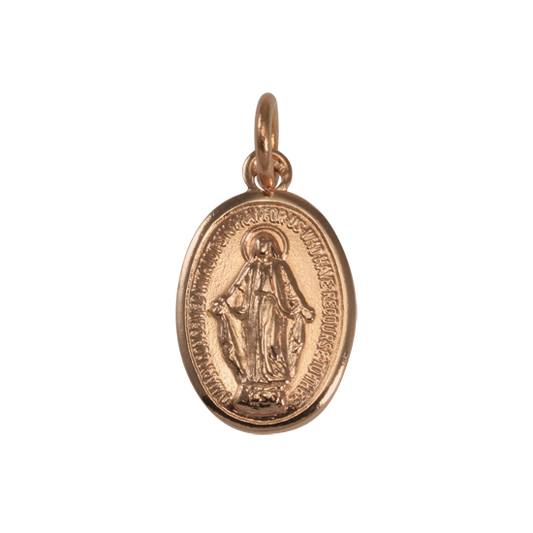 9ct Rose Gold St Mary Pendant