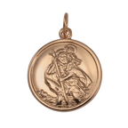 9ct Rose Gold St Christopher Pendant