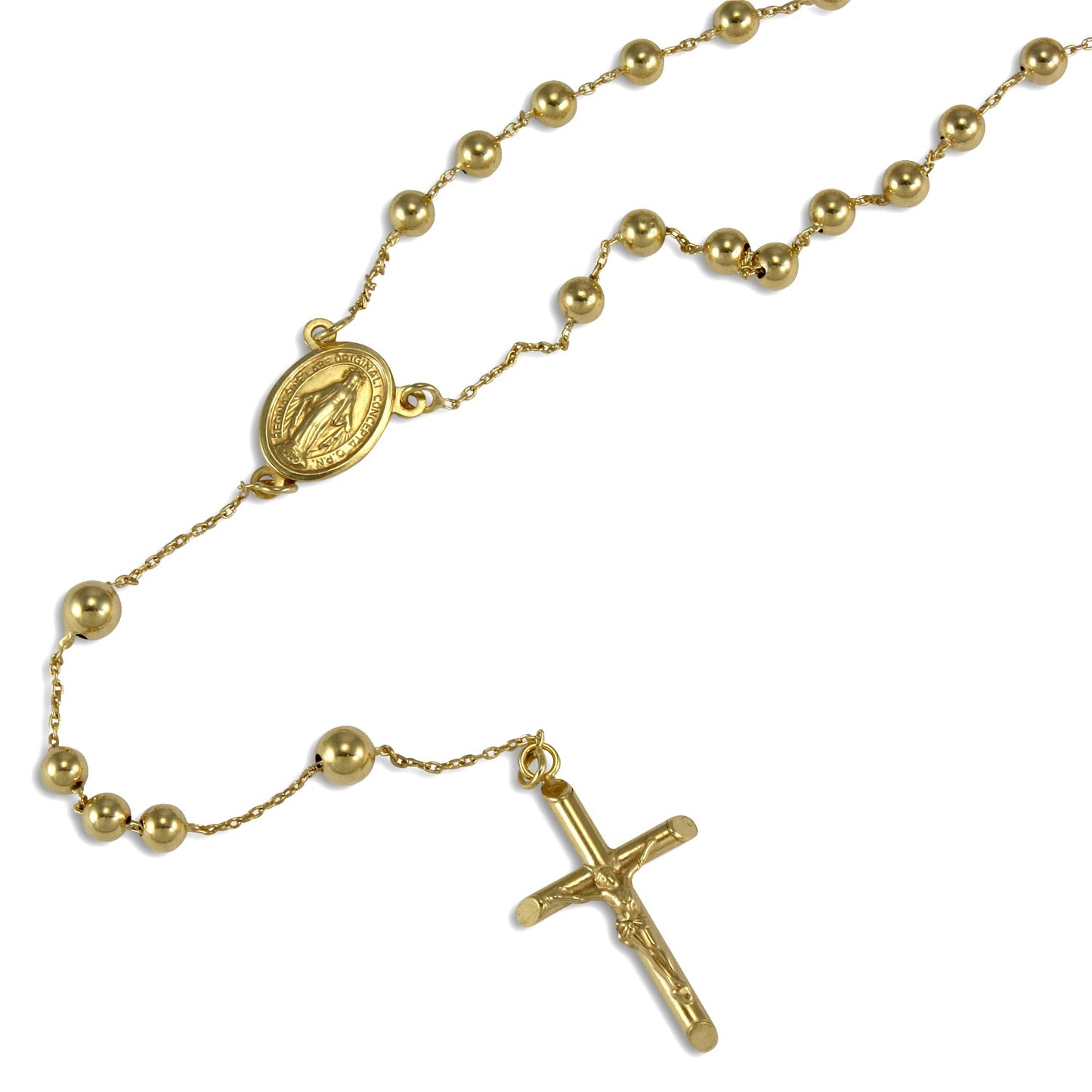9ct Yellow Gold Rosary Necklace