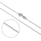 Sterling Silver Diamond Cut Curb Chain