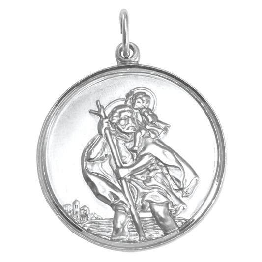 Sterling Silver St Christopher Pendant