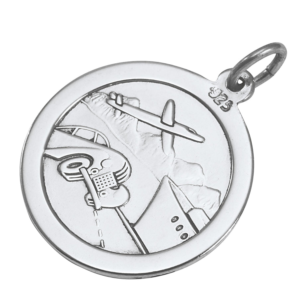 Sterling Silver St Christopher Pendant - Polished or Matt