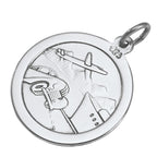 Sterling Silver St Christopher Pendant - Polished or Matt