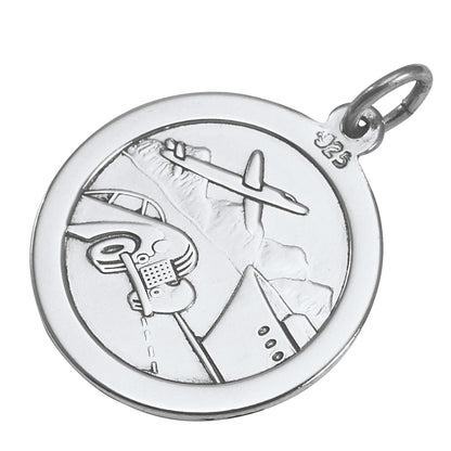 Sterling Silver St Christopher Pendant - Polished or Matt