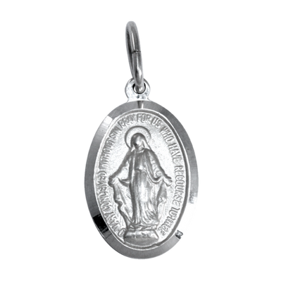 Sterling Silver Miraculous Medal - Polished or Matt