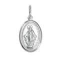 Sterling Silver Miraculous Medal - Polished or Matt
